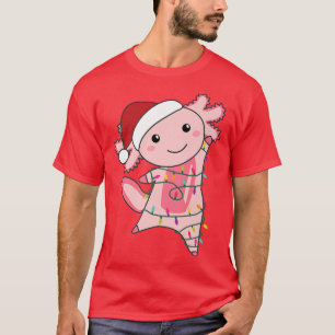 Axolotl Christmas Fairy Light Christmas Axolotl T-Shirt
