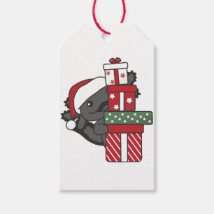 Axolotl Christmas Gift Winter Animals Axolotl Gift Tags