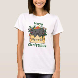 Axolotl Christmas Letter Winter Animals Axolotls T-Shirt
