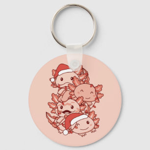 Axolotl Christmas Tree Christmas Animals Axolotls Keychain