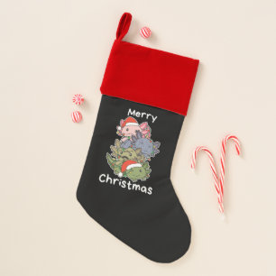 Axolotl Christmas Tree Christmas Animals Axolotls Stocking