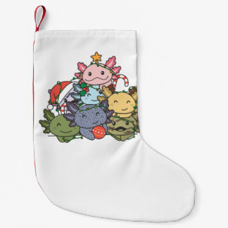 Axolotl Christmas Tree Funny Animal Christmas Small Christmas Stocking