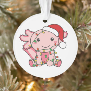 Axolotl Christmas Winter Animals Axolotls Ornament