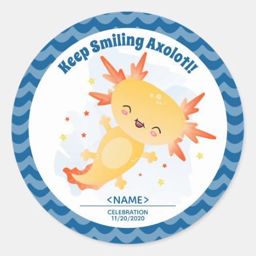 Axolotl Classic Round Sticker