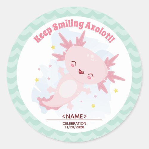 Axolotl Classic Round Sticker