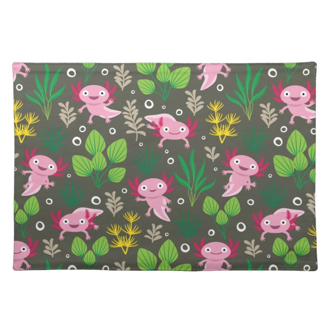 Axolotl Cloth Placemat (Front)