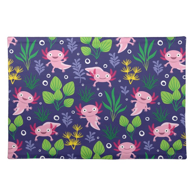 Axolotl Cloth Placemat (Front)