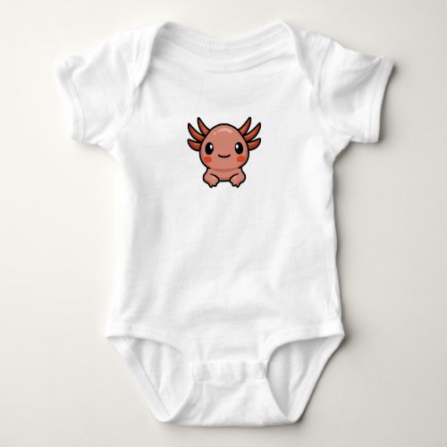 AxolotlCute Pocket Axolotl  Baby Bodysuit