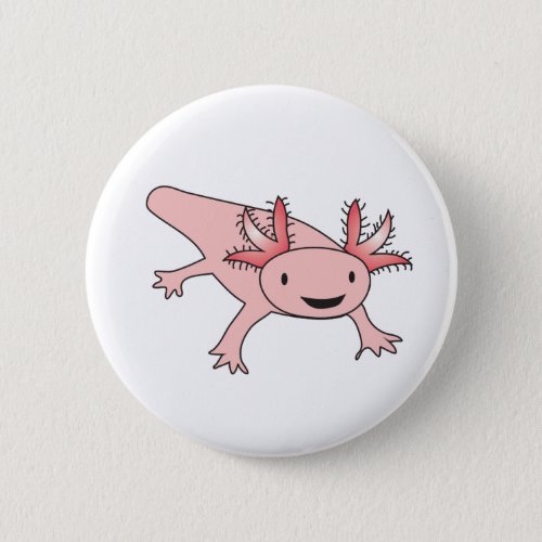 Axolotl Cute Salamander Button