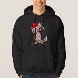 Axolotl Dabbing Christmas For Boys Girls Kids Hoodie