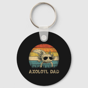 Axolotl Dad Axolotl Lovers Daddy Father's Day Keychain