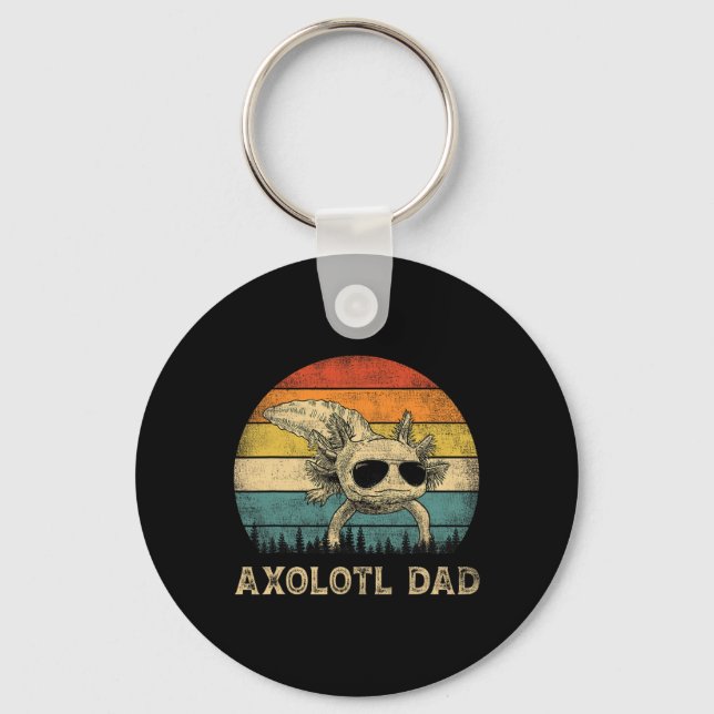 Axolotl Dad Axolotl Lovers Daddy Father's Day  Keychain (Front)