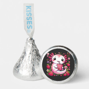 Axolotl Drinking Japanese Strawberry Milk  Hershey®'s Kisses®