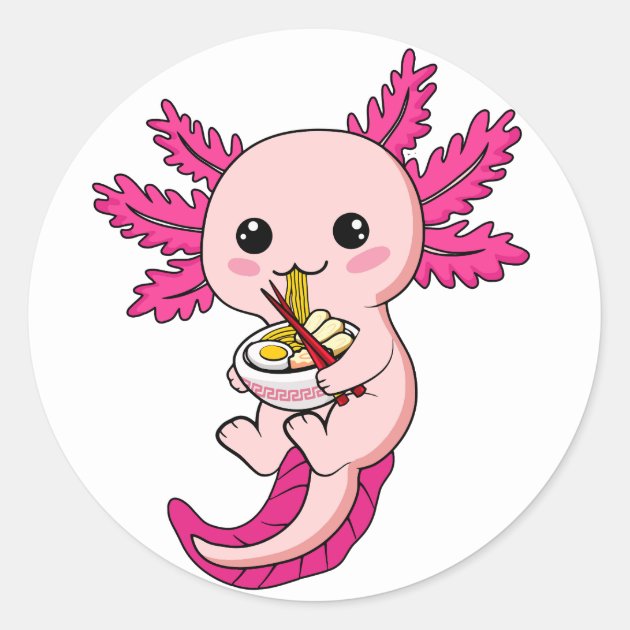 An anime-style axolotl by rtxrkibi on DeviantArt
