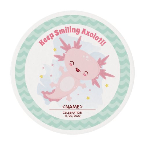 Axolotl Edible Frosting Rounds