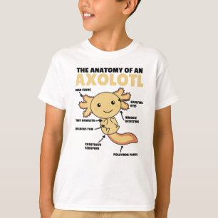 Axolotl Explanation Anatomy Of An Axolotl T-Shirt