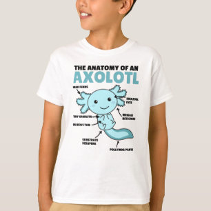Axolotl Explanation Anatomy Of An Axolotl T-Shirt