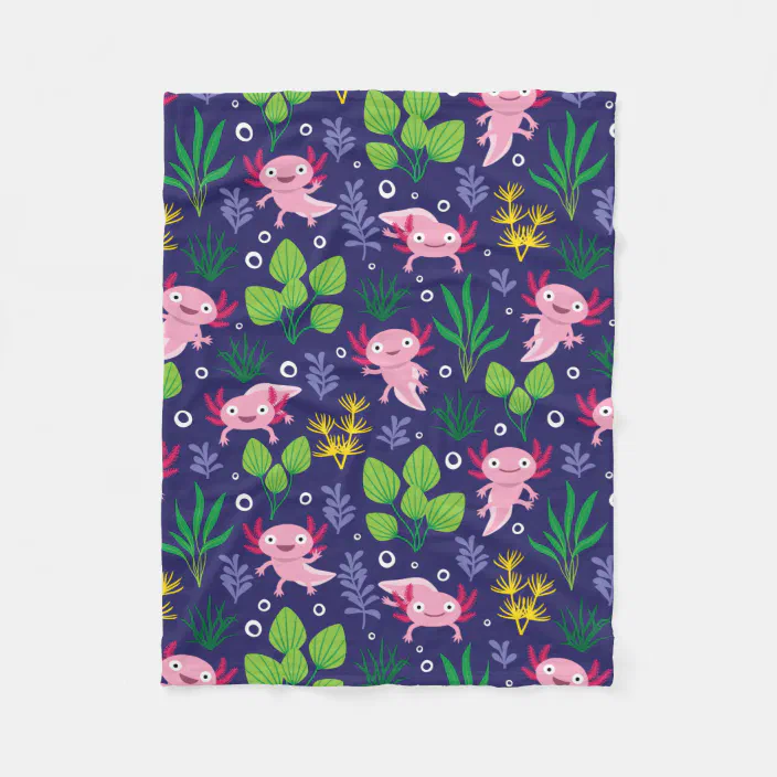 ARNOVIC Axolotl Lightweight Flannel Throw Blanket Warm Soft Birthday 40x30for Pet ARNOVIC Axolotl Lightweight Flannel Throw Blanket Warm Soft Birthday 40x30for Pet