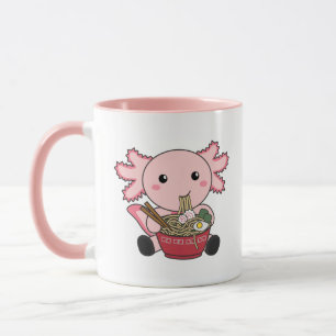 Axolotl Food Ramen Japanese Food Kawaii Animals Po Mug