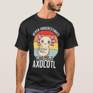 Axolotl For Girls Women Retro 90s Axolotls T-Shirt