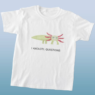 Funny Axolotl Gift For Kids Axolotl Pet T-Shirt, Zazzle