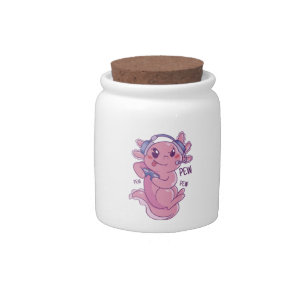 Axolotl Gamer Challenge Blast Candy Jar