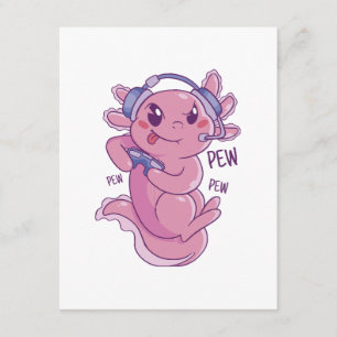 Axolotl Gamer Challenge Blast Enclosure Card