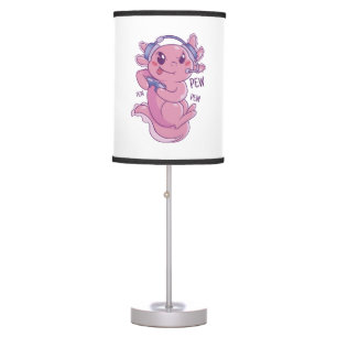 Axolotl Gamer Challenge Blast Table Lamp