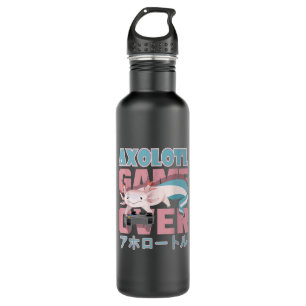 Axolotl Gamer   Stainless Steel Water Bottle