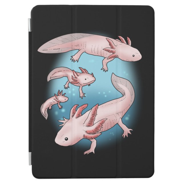 Axolotl Gift Kids Kawaii Axolotl Gifts Men Axolotl iPad Air Cover (Front)