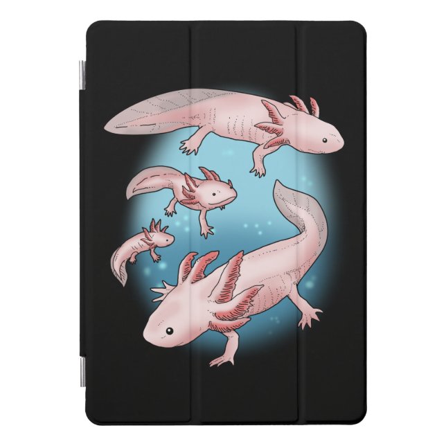 Axolotl Gift Kids Kawaii Axolotl Gifts Men Axolotl iPad Pro Cover (Front)