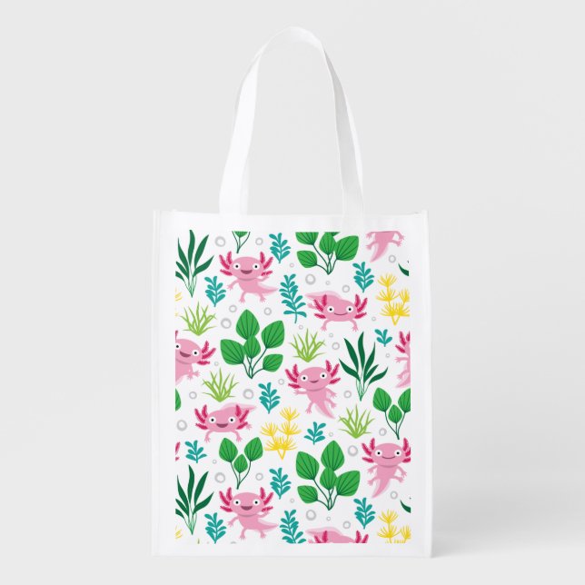 Axolotl Grocery Bag (Front)