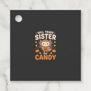 Axolotl Halloween Candy Trade Vector Design_1 Favor Tags