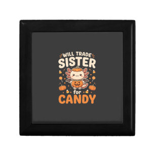 Axolotl Halloween Candy Trade Vector Design_1 Gift Box
