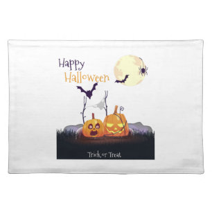 Axolotl Halloween Costume Happy Halloween Cloth Placemat