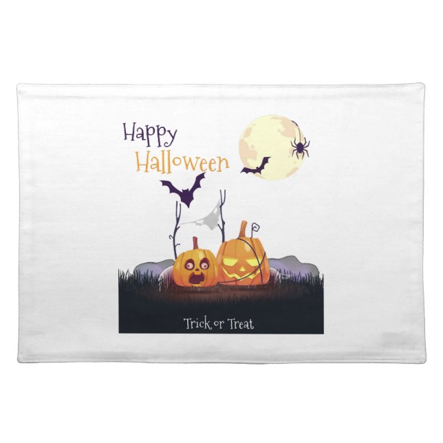 Axolotl Halloween Costume  Happy Halloween Cloth Placemat (Front)