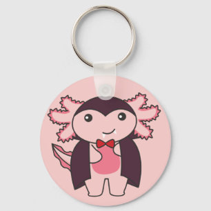 Axolotl Halloween Cute Devil Vampire Costume Keych Keychain