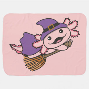 Axolotl Halloween Witch Kids Witches Costume Baby Blanket