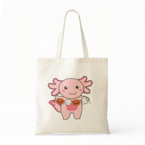 Axolotl Happy Halloween Pumpkin Bat Costume Tote B Bag