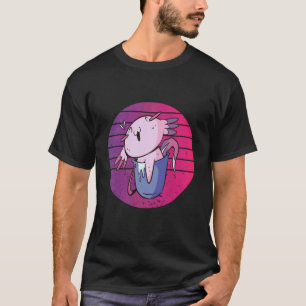 Axolotl in Bucket Funny Cute Relaxing Axolotl in a T-Shirt