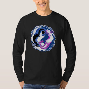Axolotl Japanese Yin Yang Chinese Ying Yang T-Shirt
