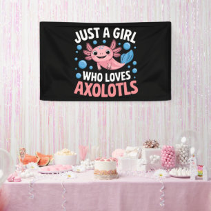 Axolotl Kawaii Just A Girl Who Loves Axolotls  Banner