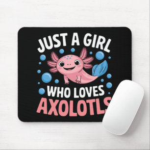 Axolotl Kawaii Just A Girl Who Loves Axolotls  Mouse Pad
