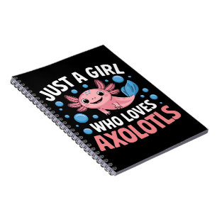 Axolotl Kawaii Just A Girl Who Loves Axolotls Notebook
