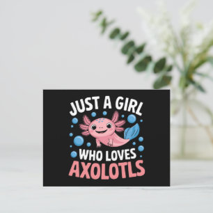 Axolotl Kawaii Just A Girl Who Loves Axolotls  Postcard