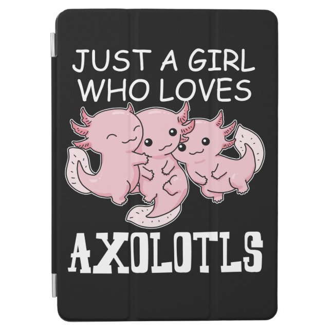 Axolotl Kids Kawaii Axolotl Gift Girls Axolotl iPad Air Cover (Front)