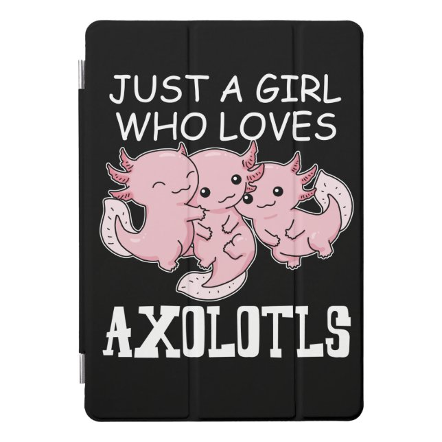Axolotl Kids Kawaii Axolotl Gift Girls Axolotl iPad Pro Cover (Front)