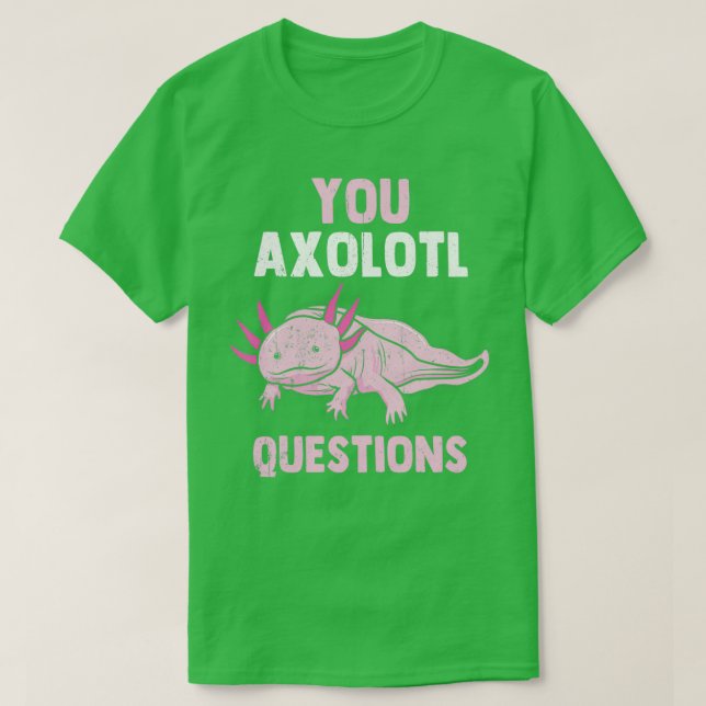 Axolotl Larve Kufffig Aquarium Moch Lurch Gift T-Shirt (Design Front)