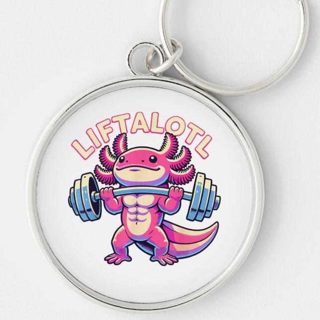  Axolotl LIFTALOTL Keychain (Front)