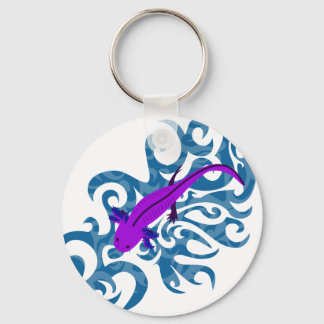 Axolotl Lila in water Keychain